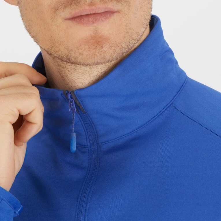 Blue Salomon Essential Lightwarm Half Zip Men's Sweatshirt | PH 75291C